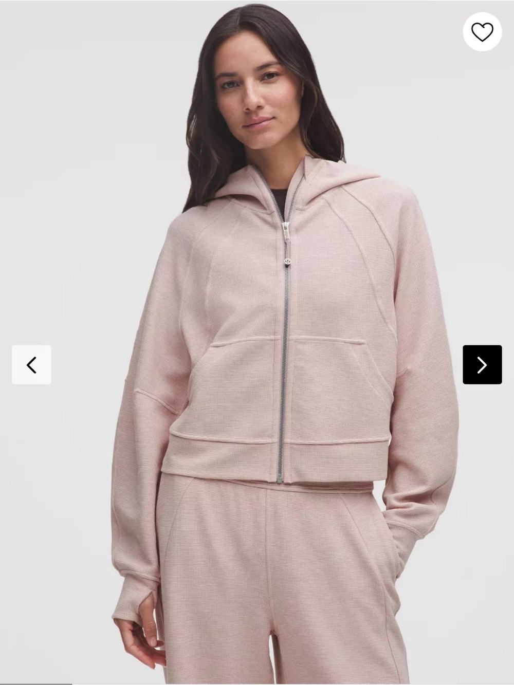 Lululemon Scuba Oversized Full-Zip Hoodie Waffle $148 retail